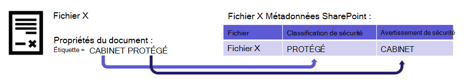 Indexation des métadonnées de classification.