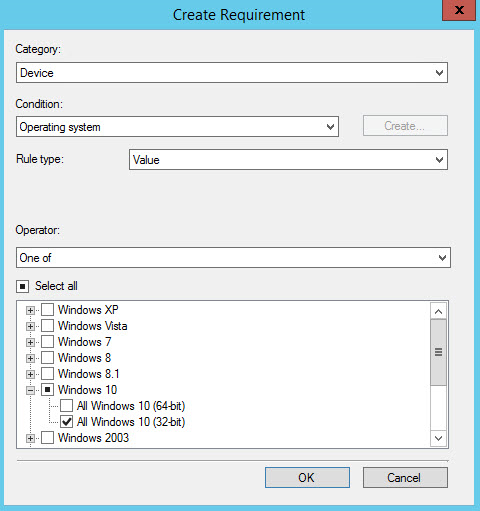 Ajouter une condition requise