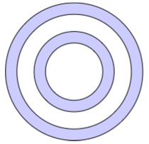 Composite shape with EvenOdd fill rule.