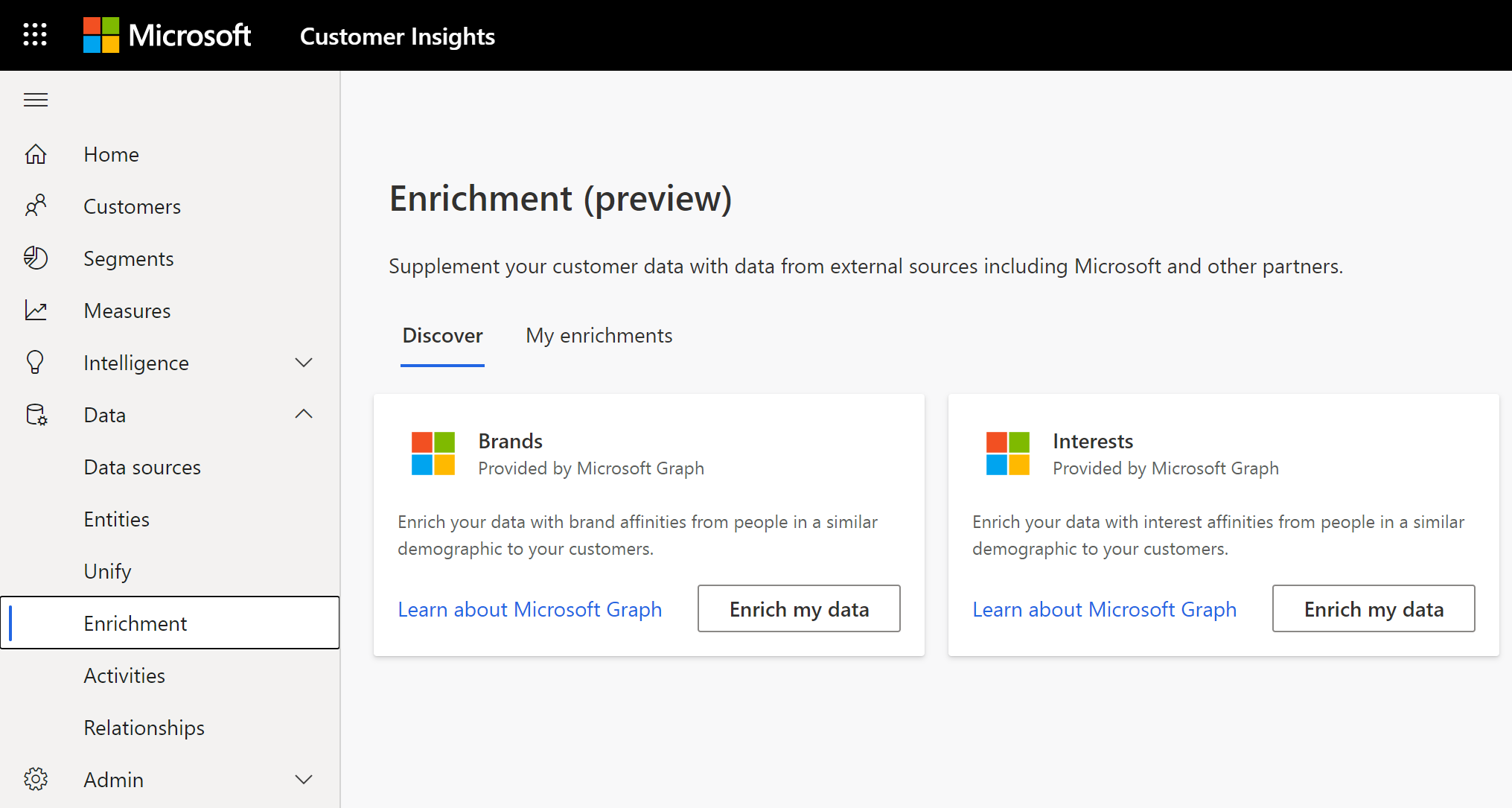 Visuel de la page de destination de l’enrichissement