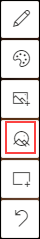 Sélectionnez Point focal dans la barre d’outils d’en-tête.