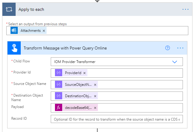 Transformer le message avec Power Query