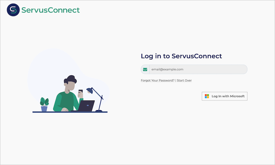 Capture d’écran montrant le bouton Se connecter avec Microsoft.