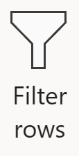 Capture d’écran de l’icône de transformation Filtrer les lignes.