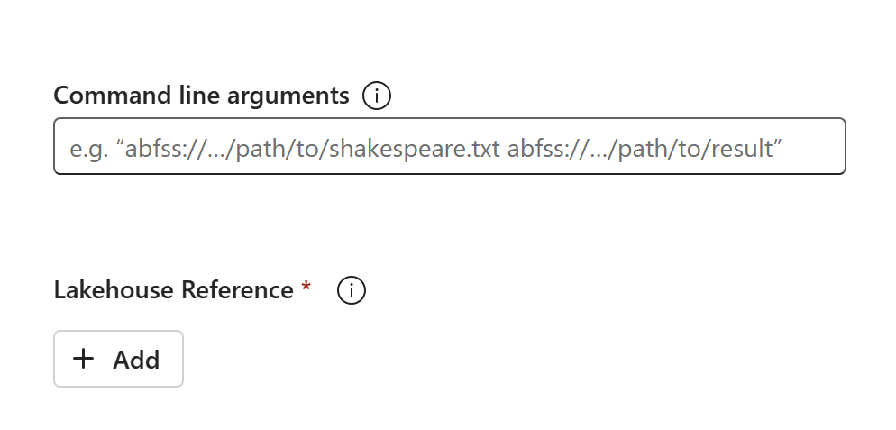 Capture d’écran montrant les arguments de ligne de commande pour récupérer la définition de travail Spark.