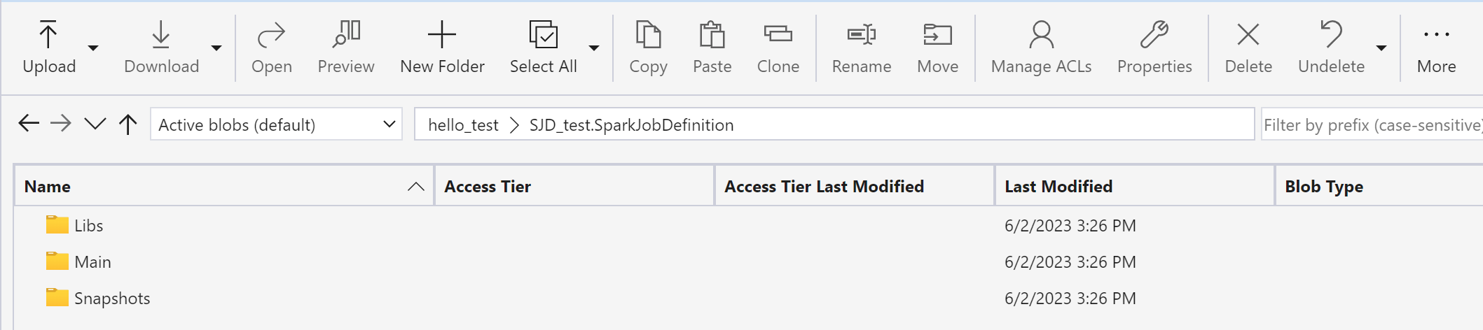 Capture d’écran montrant comment copier à partir de la définition de travail Spark d’origine vers la nouvelle définition de travail Spark.