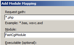 Capture d’écran montrant la fenêtre Ajouter un mappage de module avec le chemin de requête et les champs Module.