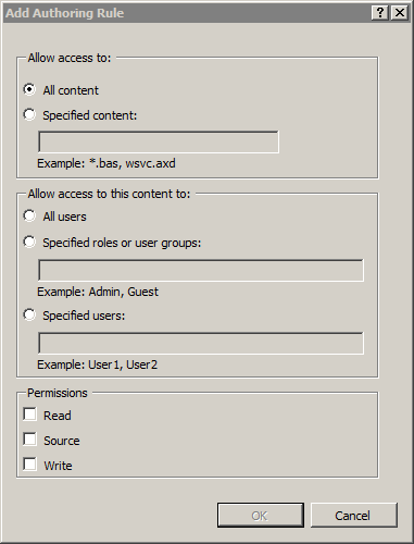 Capture d’écran montrant la boîte de dialogue Ajouter un rôle de création. Tout le contenu est sélectionné.