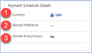 Utiliser les champs de détail de l’échéancier de paiement.