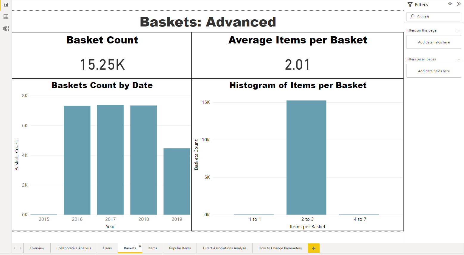 Baskets Tab