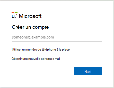 Capture d’écran de la page web d’inscription du compte d’essai Microsoft Intune.