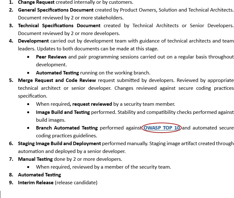 Document de stratégie de développement.