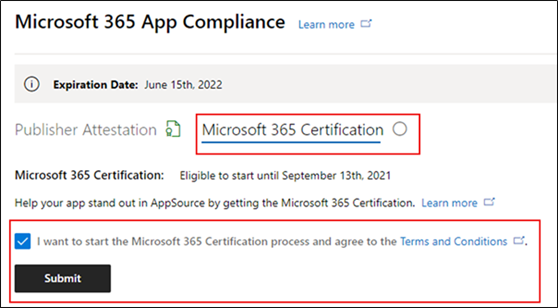 Commencer la certification d’application M365