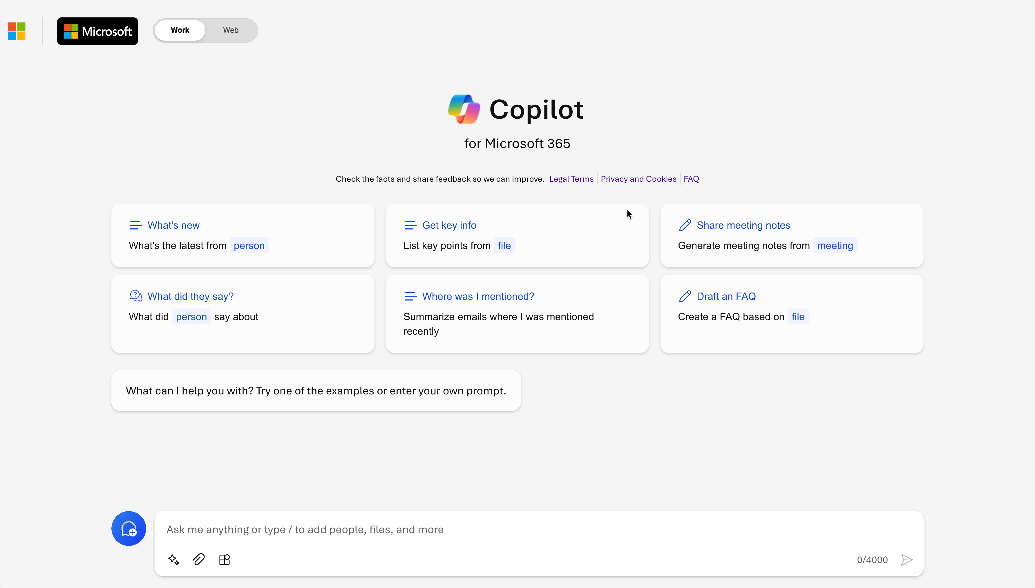 Utilisation de Copilot pour Microsoft 365.