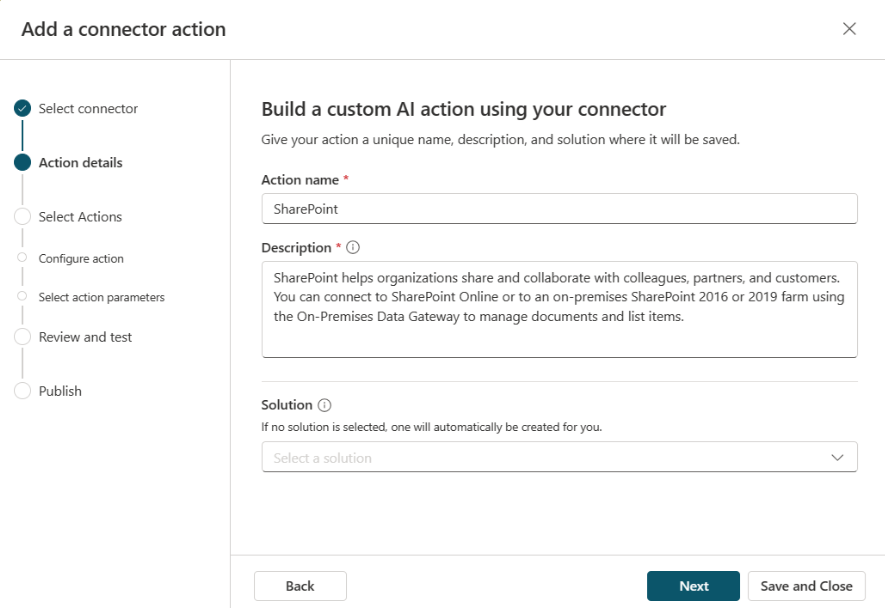 Configurer les informations de base du connecteur