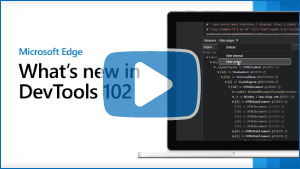 Image miniature de la vidéo « Nouveautés de DevTools 102 »