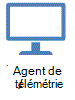 Icône représentant un agent de télémétrie.