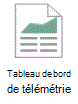 Icône représentant un tableau de bord de télémétrie.