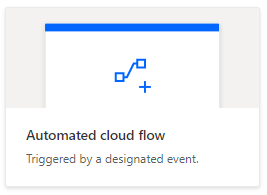 L'option Flux automatisé dans Power Automate