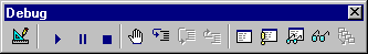 Barre d’outils Déboguer