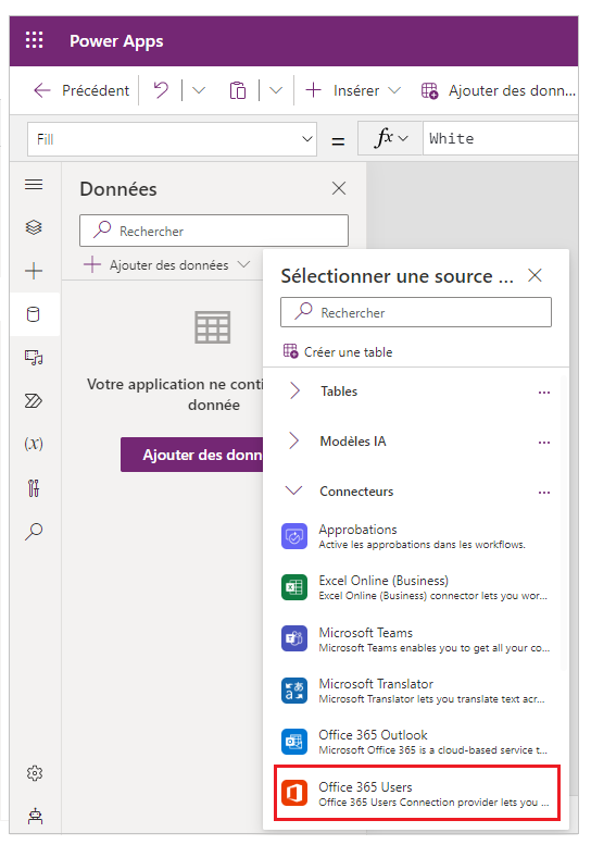 Connectez-vous à Office 365.