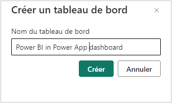 Ajouter le nom du tableau de bord