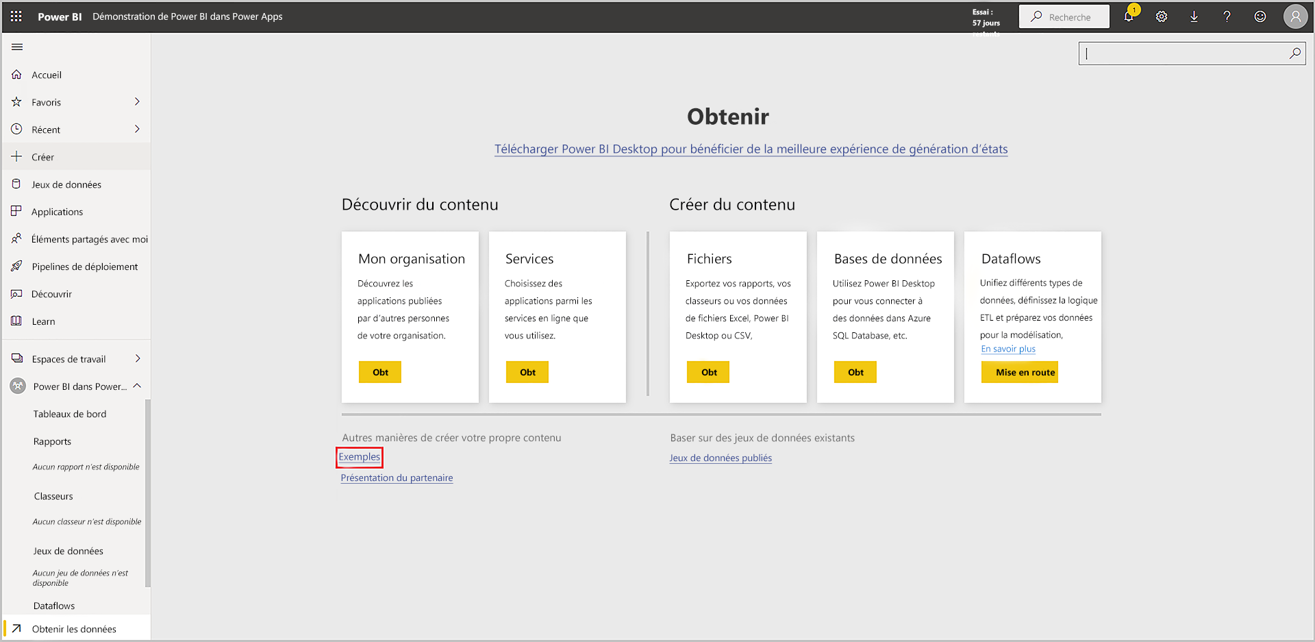 Sélectionner le lien hypertexte Exemples