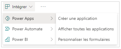 Créez une application.