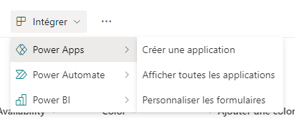 Ouvrez la liste Incidents, puis sélectionnez Power Apps > Personnaliser les formulaires.