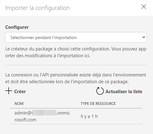 Connexion Sélectionner.