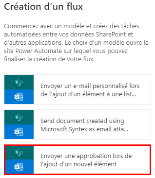 Créez un flux d’approbation.