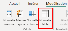 Nouvelle table.