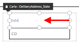 Redimensionner un contrôle dans une carte.