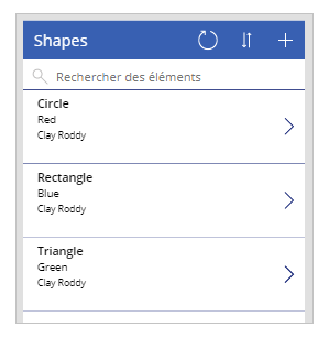 Éléments de liste.