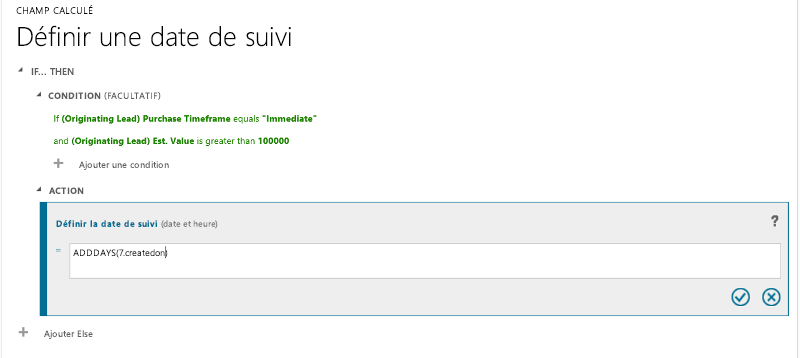 Date de suivi d’une opportunité dans Dynamics 365 trois.