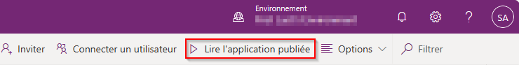 Jouer à l’application publiée.