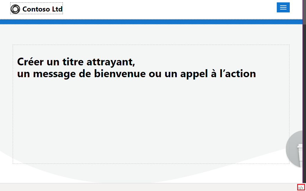 icône de l’éditeur de code.