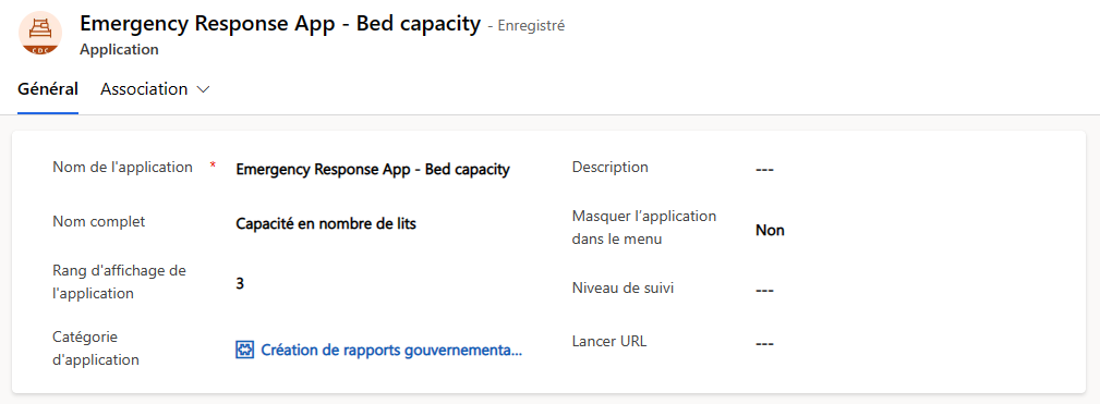 Champ ID de l’application Power.