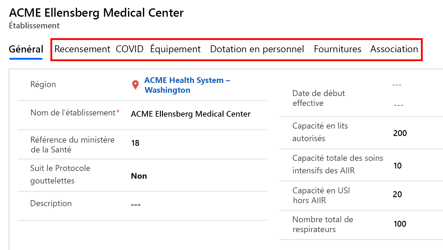 Ouvrir un enregistrement d’installation.