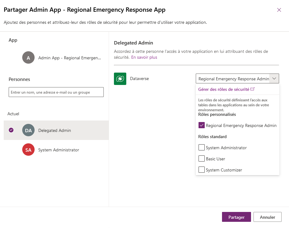 Spécifier un groupe ou des utilisateurs administrateurs Azure AD.