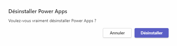 Confirmer la désinstallation.
