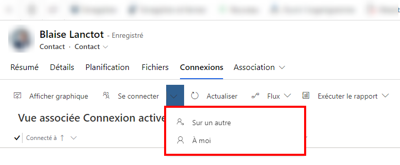 Sélectionner un type de connexion.