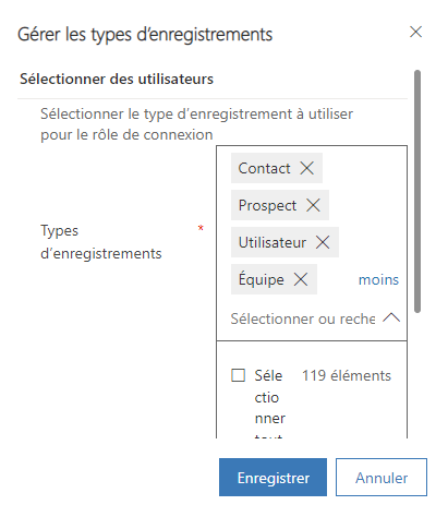 Gestion des type de lignes.