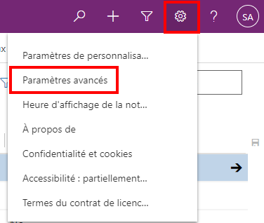 Accéder aux Paramètres et aux paramètres avancés.