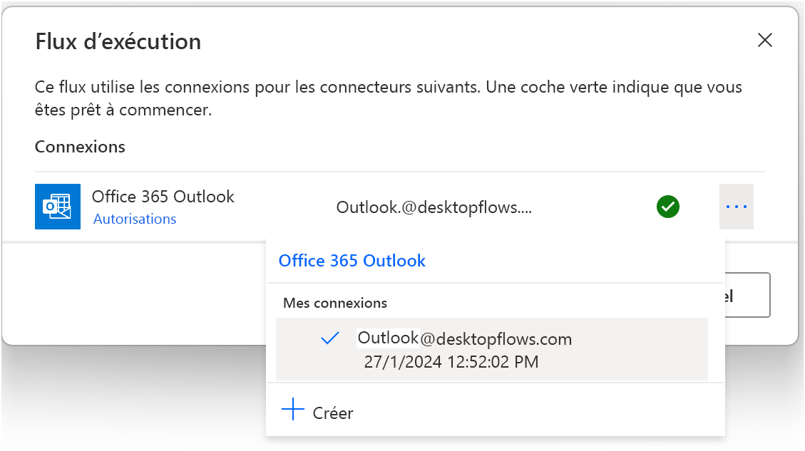 Capture d’écran de la boîte de dialogue vous permettant d’ajouter une connexion.