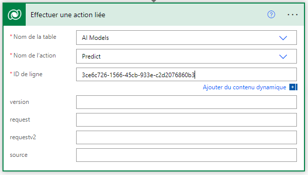 Carte d’action liée terminée.