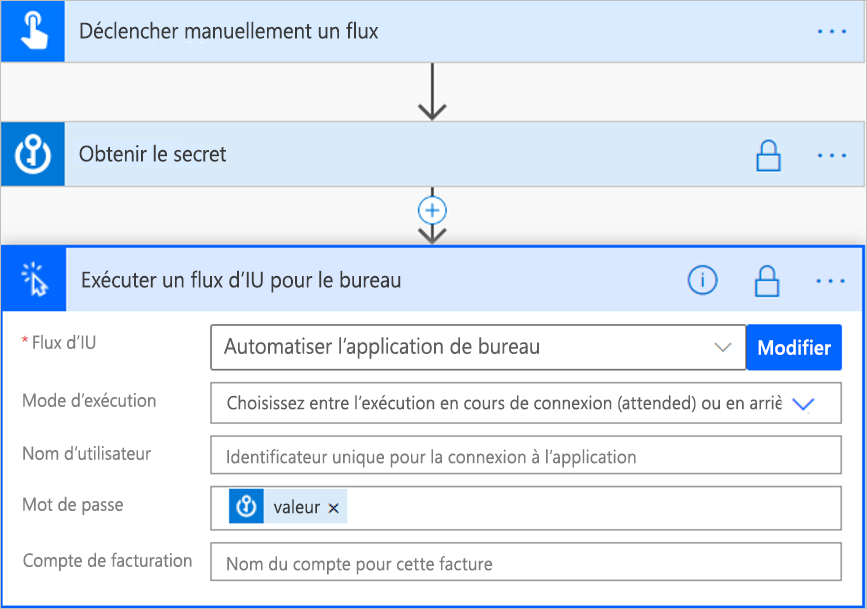 Transférer les sorties à un flux.