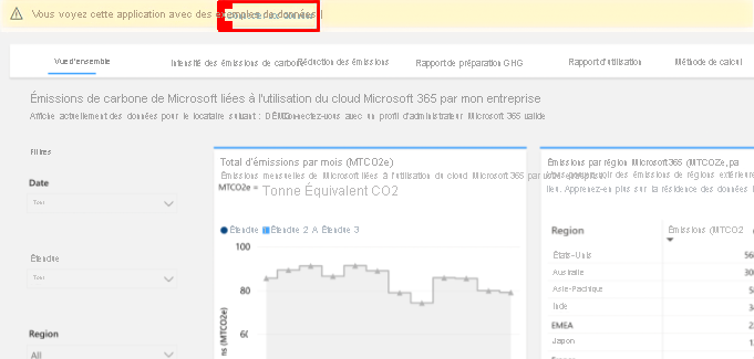 Capture d’écran des données de connexion.