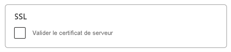  Capture d’écran de la résolution de l’erreur TLS/SSL en désactivant le certificat.