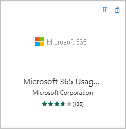 Capture d’écran montrant l’application web Microsoft 365 Usage Analytics.